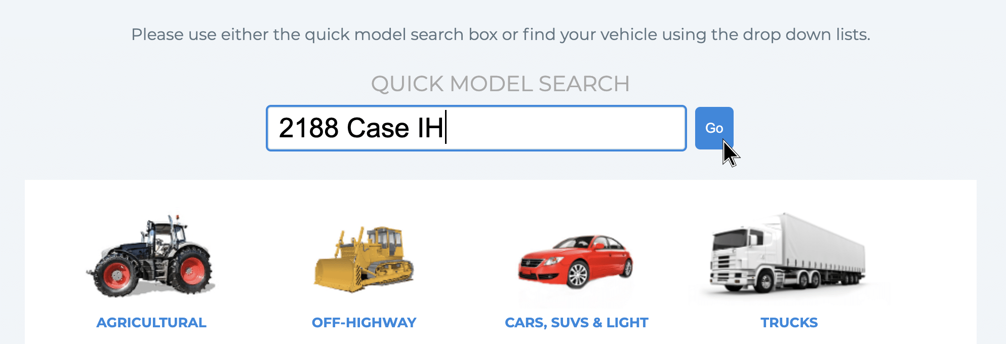 cenex oil lookup tool infographic