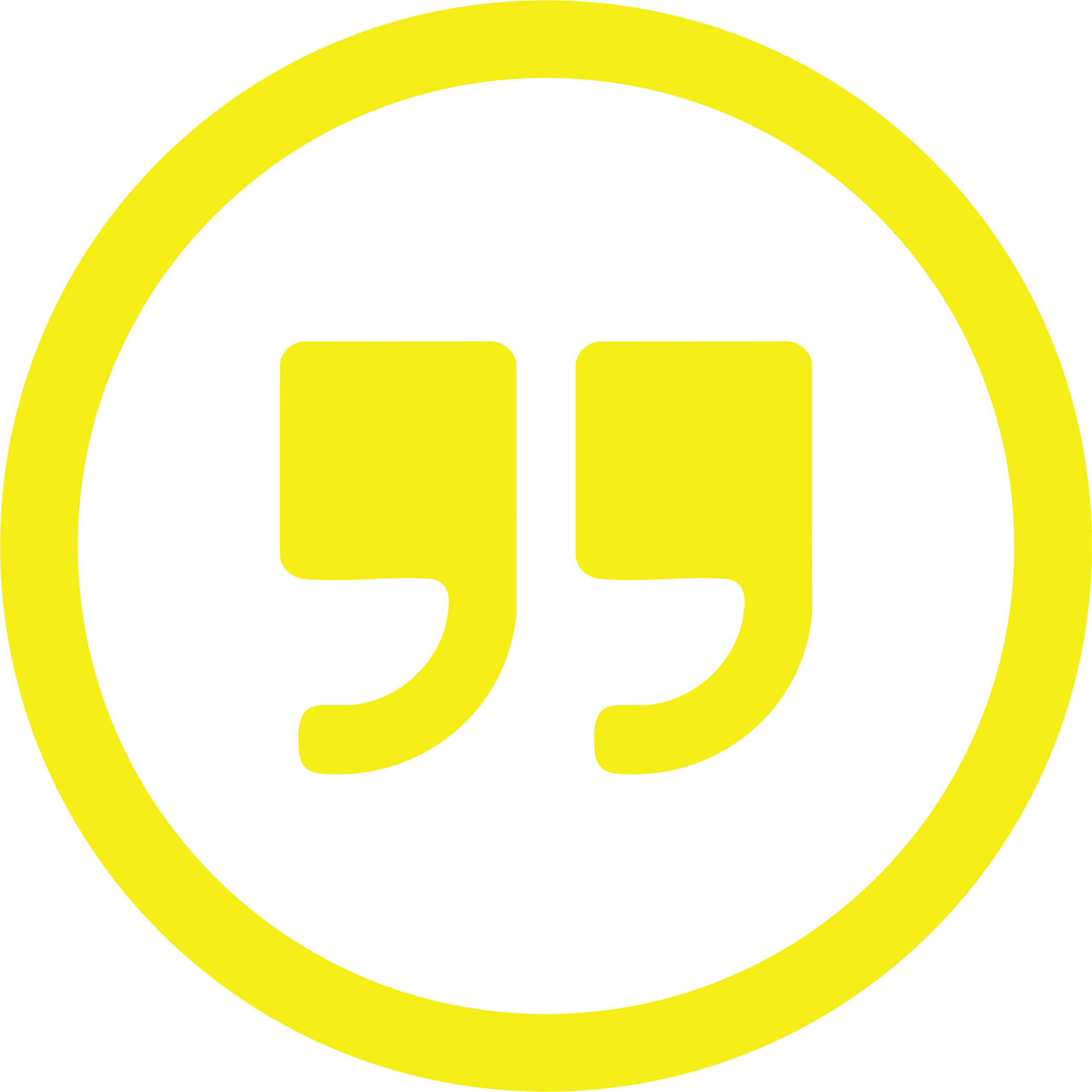 Yellow Quotation Mark Graphic