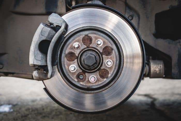 Brake pads during repair