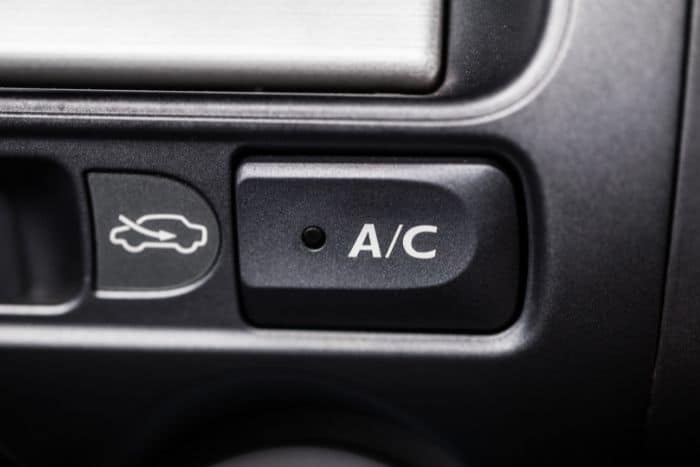 AC button in car