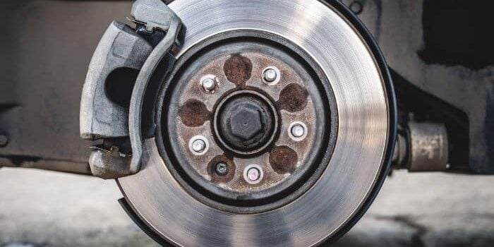 Brake pads during repair