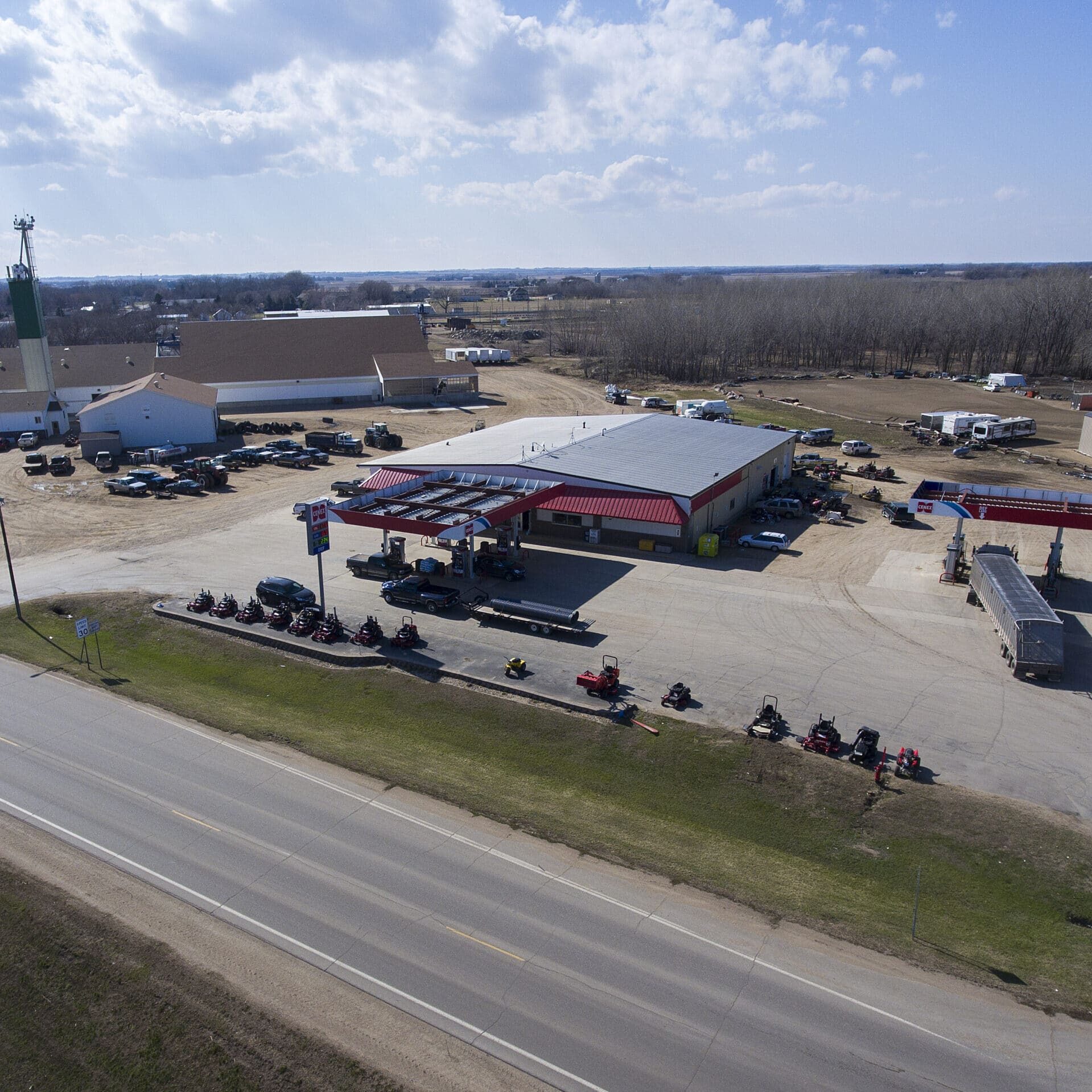 canby cenex convenience store ariel view